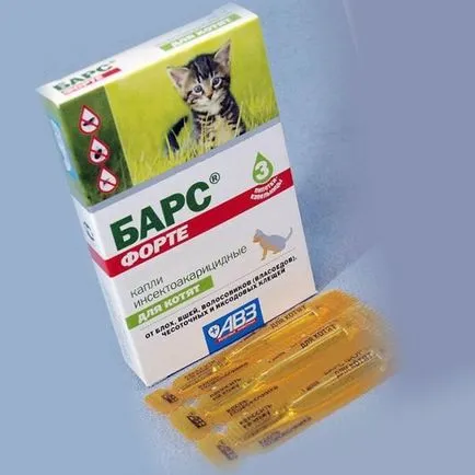Bars - Csepp bolhák macskák Használati utasítás, vélemények
