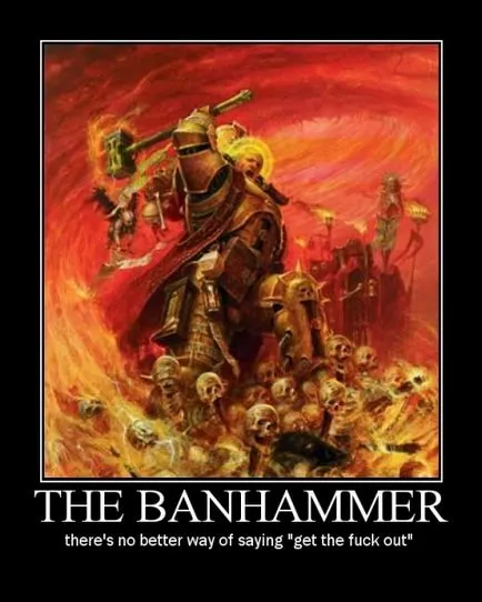 Banhammerom, Netlore iichan, banhammer tiltás, banhammerom, booru, moderáció