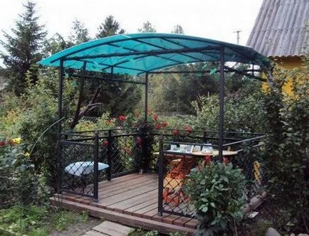 Pavilonok polikarbonát saját kezűleg titkai robusztus kialakítás a profik