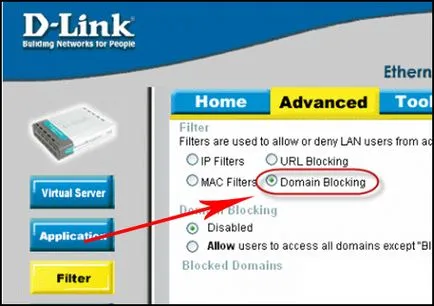 Blokkolja az oldalt egy router