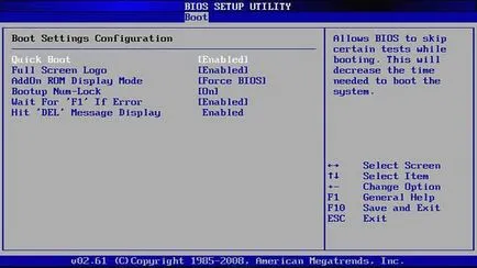 CPU ventilátor hiba - hibák kijavítása után alaphelyzetbe BIOS beállítás (reset) CPU ventilátor hiba - hibák kijavítása reset után a BIOS-beállítások