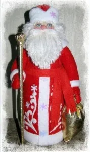 Apa Frost saját kezűleg (gyártási figurák Mikulás) Apa Frost saját kezűleg