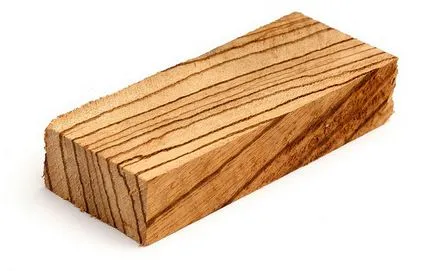 zebrano fából