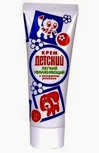Gyermekek krém fajta és a megfelelő összetételű