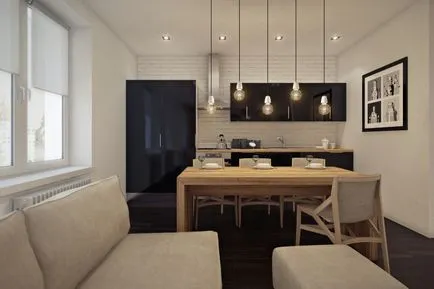 Interior Design konyha-étkező és a konyha stúdió friss ötletekkel 2017 30 fotó