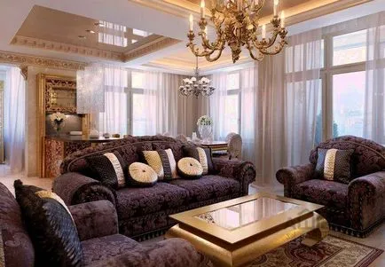 nappali design klasszikus stílusban