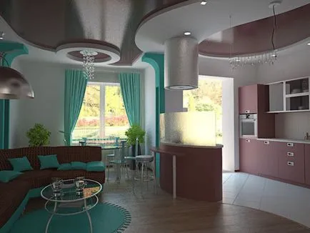 Interior Design konyha-étkező és a konyha stúdió friss ötletekkel 2017 30 fotó