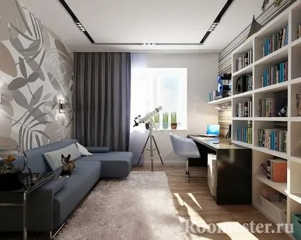 helyiség kialakítása egy fiatal férfi egy modern stílusban - egy fotót a belső (tervezés) helyiség kialakítása egy fiatal férfi egy modern stílusban - belső fotó