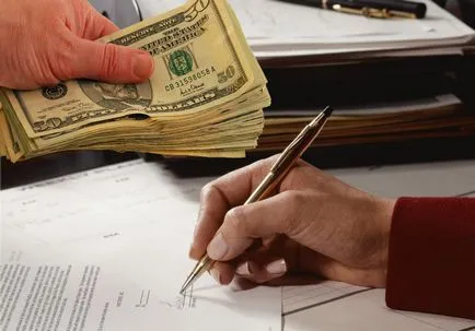 Szerződés előzetesen (betét), ha vásárol egy lapos minta bevételek