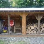 Woodshed az országban a kezüket fotók, rajzok, kilátás