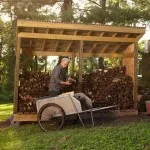 Woodshed az országban a kezüket fotók, rajzok, kilátás