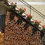 Woodshed az országban a kezüket fotók, rajzok, kilátás