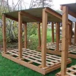 Woodshed az országban a kezüket fotók, rajzok, kilátás