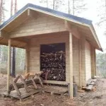 Woodshed az országban a kezüket fotók, rajzok, kilátás