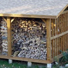 Woodshed az országban a kezüket egy fényképet, és hogyan kell építeni egy woodshed