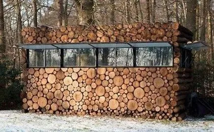 Woodshed az országban a kezüket fotók, rajzok, kilátás