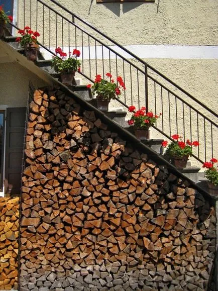 Woodshed az országban a kezüket fotók, rajzok, kilátás