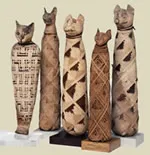 Az egyiptomi istennő Bastet (Bast) - istennő fejét egy macska - egyiptomi piramisok örökre!