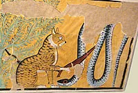 Az egyiptomi istennő Bastet (Bast) - istennő fejét egy macska - egyiptomi piramisok örökre!