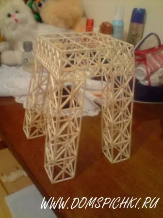 Eiffel-torony - hazai pályán - kézműves gyufát, és nem csak