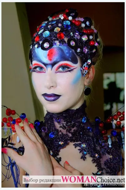 Fantasy make-up - fénykép és friss ötletek (festmény) Fantasy make-up - fénykép és friss ötleteket