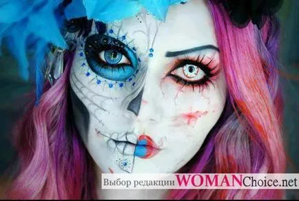 Fantasy make-up - fénykép és friss ötletek (díszes) Fantasy make-up - fénykép és friss ötleteket