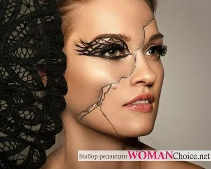 Fantasy make-up - fénykép és friss ötletek (festmény) Fantasy make-up - fénykép és friss ötleteket
