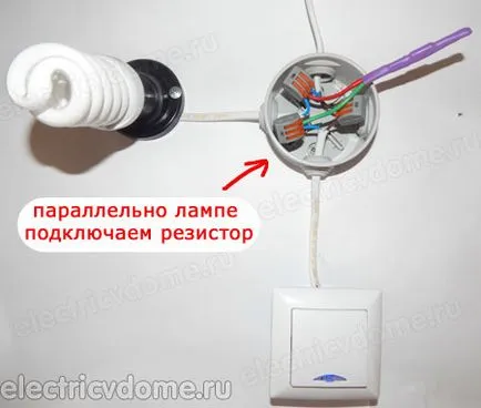 Energiatakarékos lámpa villog lekapcsolása után