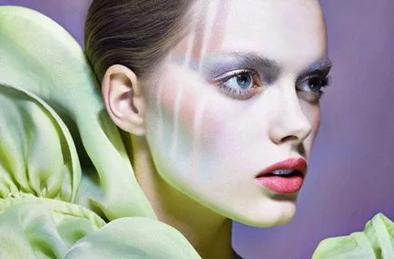 Fantasy make-up, ami szokatlan, kreatív, művészi smink