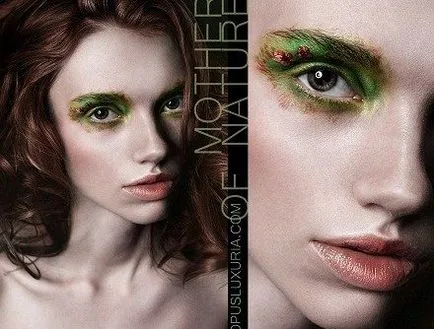 Fantasy make-up, ami szokatlan, kreatív, művészi smink