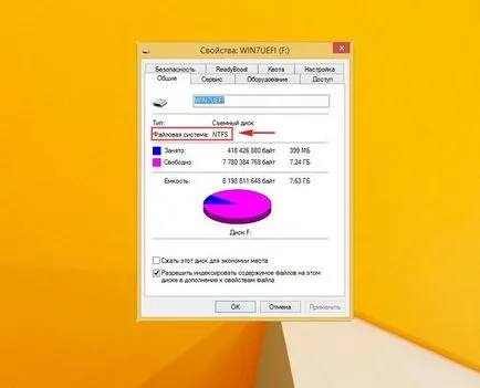 Formázza a flash meghajtót a ntfs
