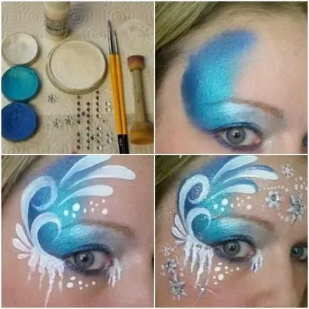 Fantasy make-up, lépésről lépésre fotó (vonal) Fantasy make-up, lépésről lépésre fotó