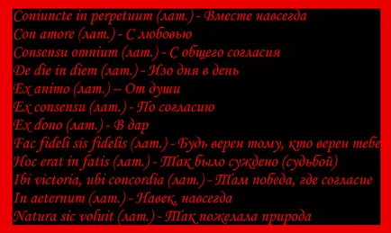 Kifejezések latin szerelemről