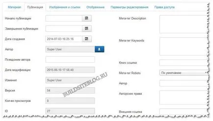 Hogyan adjunk egy cikket (anyagi) a joomla