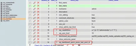 Hogyan változtassuk meg a prefix wp_ a mysql adatbázis, honlap készítés