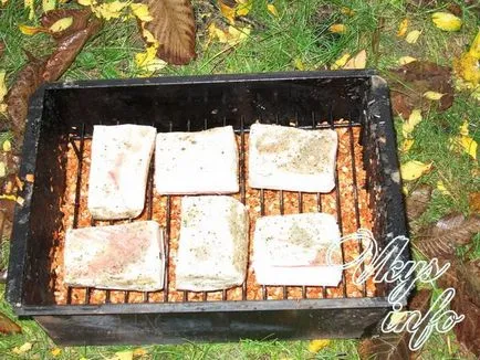 Hogyan füst szalonnát smokehouse füstölt recept egy fotó