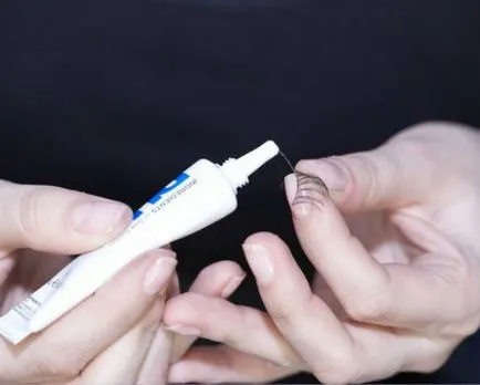 Hogyan helyezze műszempillák lépésről lépésre fotókkal