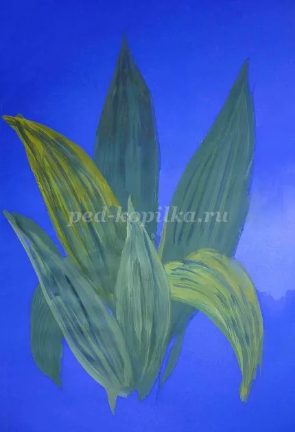 Hogyan kell felhívni a gyöngyvirág gouache szakaszaiban
