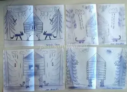 Hogyan kell felhívni a kunyhójába Baba Jaga ceruza szakaszában fotókkal gyermekek 5-6-7 év (nők) Hogyan kell felhívni a kunyhójába Baba Jaga ceruza szakaszában fotókkal gyermekek 5-6-7 éves
