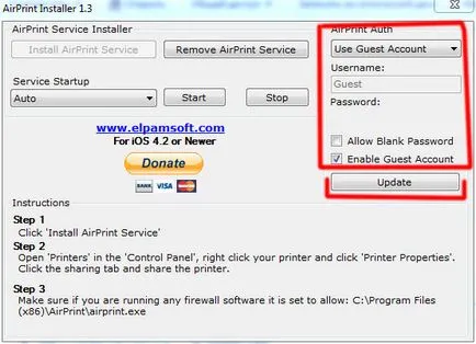 Hogyan kell helyesen konfigurálni AirPrint a Windows 7 és iOS 5 (részletes útmutató) blozhik sijey - I