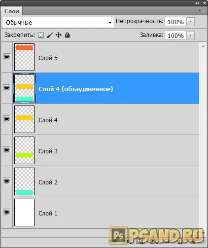 Hogyan lehet kombinálni rétegek Photoshop egyesület, a kötés és keverő