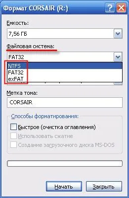 Hogyan formázza USB flash meghajtót NTFS - formázott USB meghajtó NTFS-