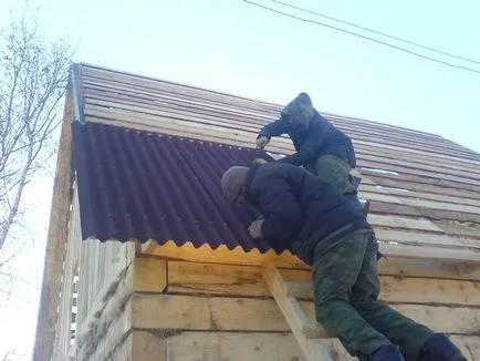 Hogyan terjed a tető kezével Ondulin helyes telepítés, video (házak) Hogyan terjed a tető kezével Ondulin helyes telepítés, video
