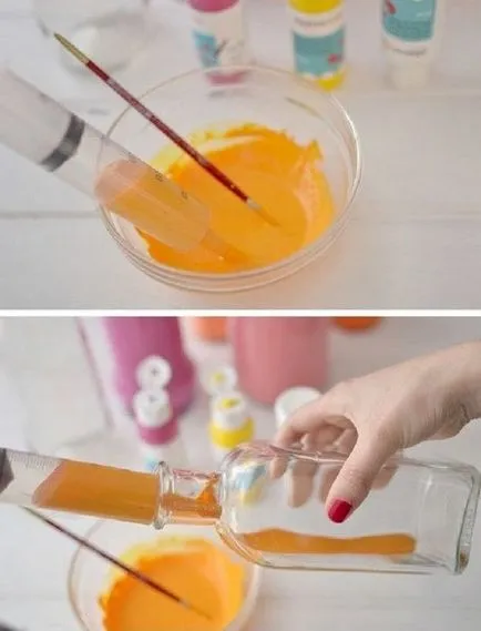 Hogyan fessünk butylku- 5 Ways műanyag és az üveg (üveg jól kell) Hogyan fessünk butylku- 5 Ways Plastic & Üvegszálas