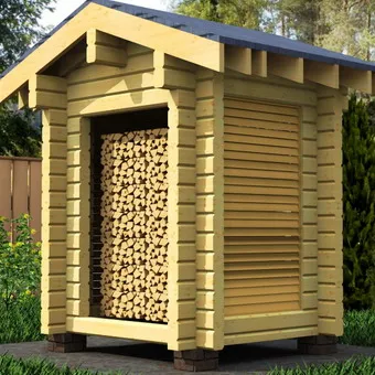 Hogyan építsünk egy woodshed a ház