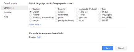 Hogyan látja a google kérdés egy másik országban