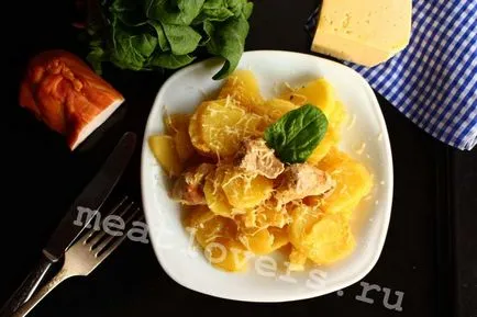 Hogyan tegye ki a burgonya hússal recept fotó multivarka
