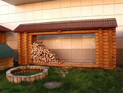 Hogyan építsünk egy woodshed a ház