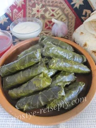 Főzni dolma otthon lépésről lépésre recept fotók