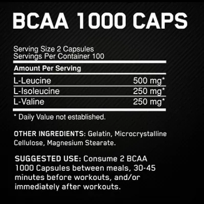 Hogyan kell szedni az optimális táplálkozás bcaa 1000 sapkák, jellemzői és összetétele (BCAA) Hogyan jól táplált bcaa 1000 sapkák, jellemzői és összetétele